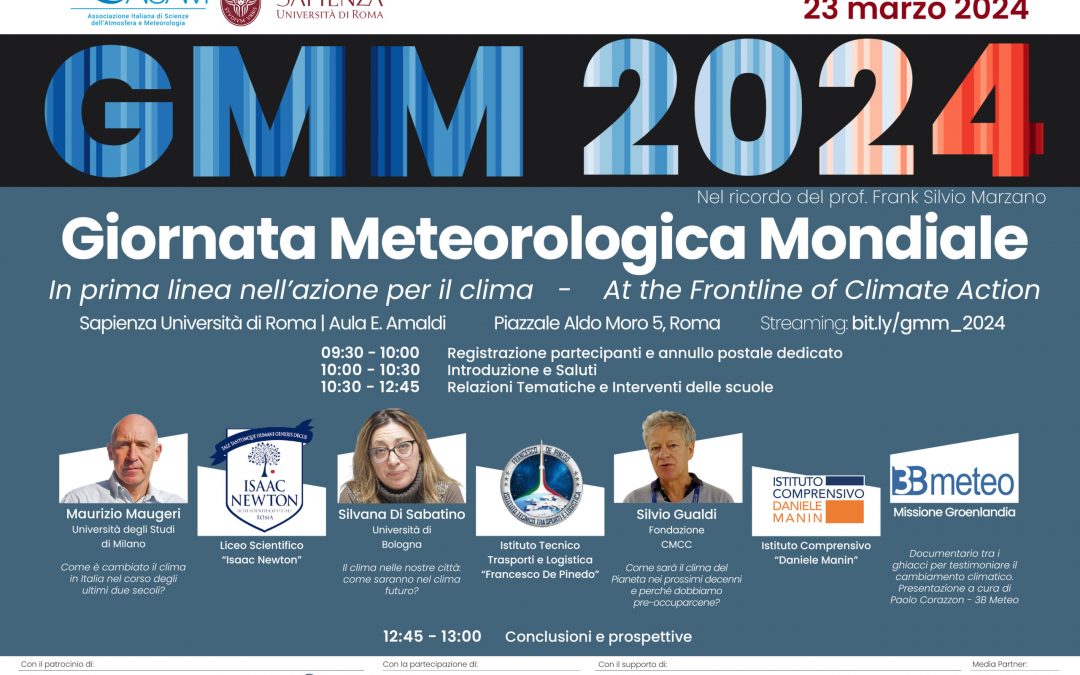 GIORNATA METEOROLOGICA MONDIALE GMM2024 “At the frontline of climate action”