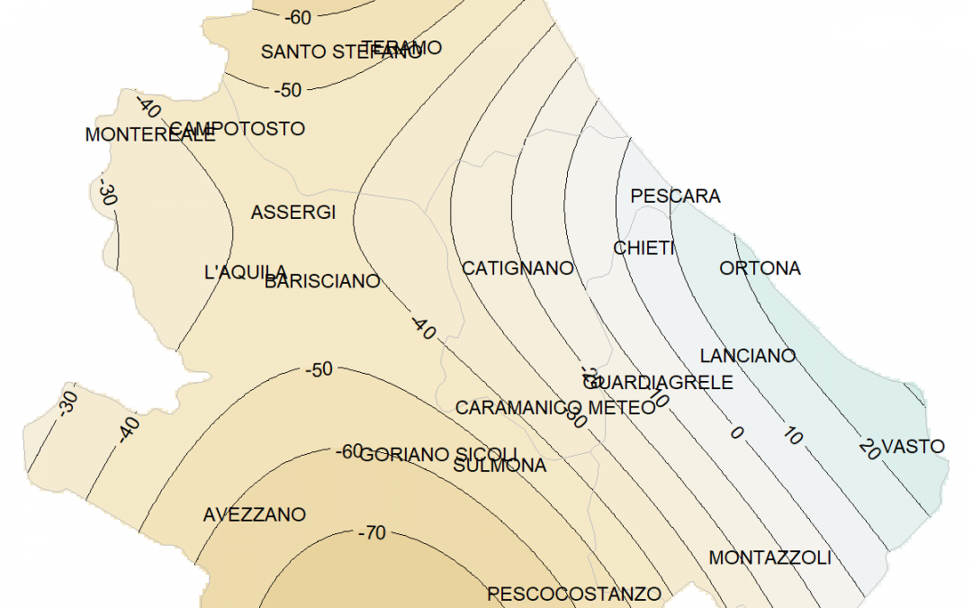 Ottobre 2025 in Abruzzo: ondate di freddo e secco, con due nubifragi su chietino e pescarese